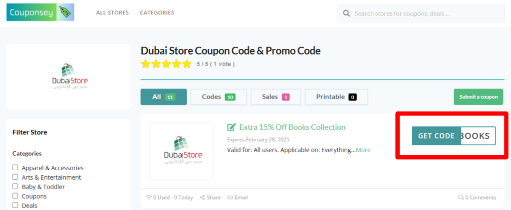 Dubai Store Promo Code