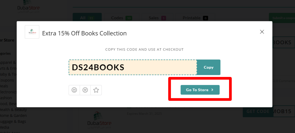 Dubai Store Coupon Code