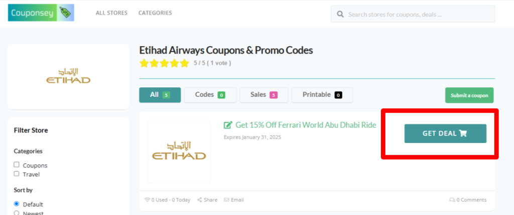 Etihad Airways Code