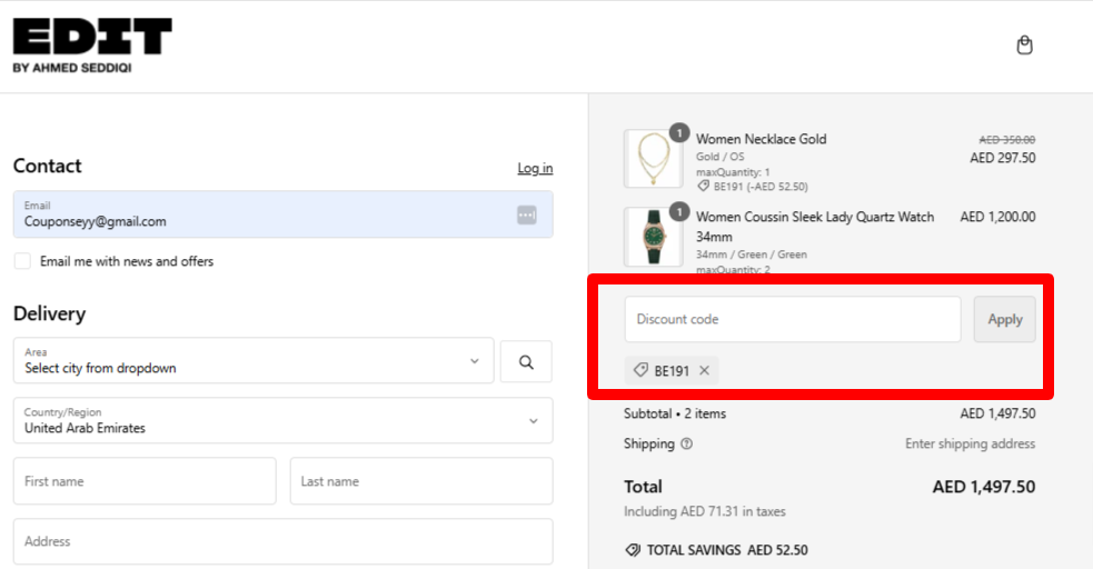 Edit by ahmed seddiqi Discount Code