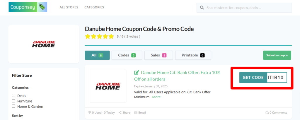 Danube Home Discount Code