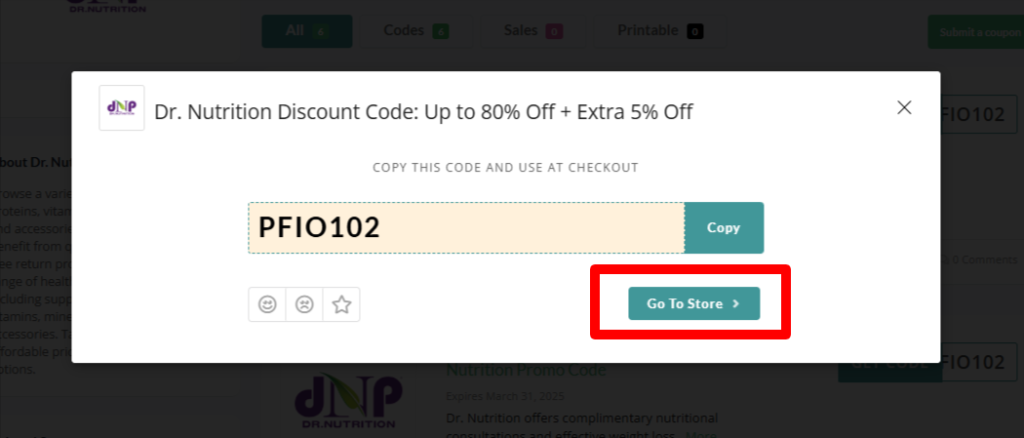 Dr. Nutrition Code