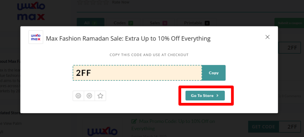 Max Fashion Discount