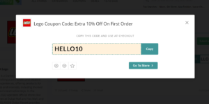 lego coupon code