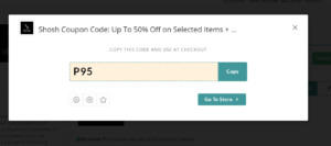shosh coupon code