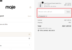 maje voucher code