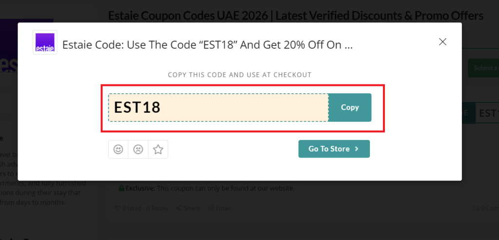 estaie coupon code