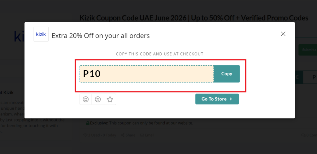 kizik promo code