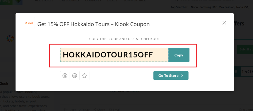 klook promo code