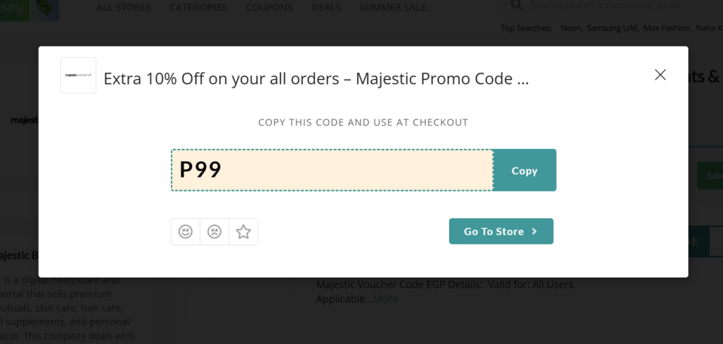 majestic biopharma coupon code