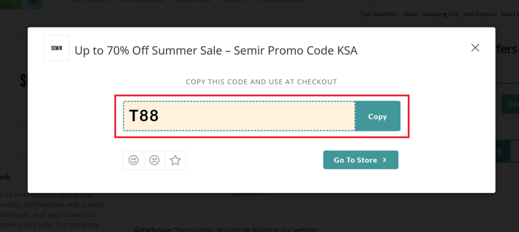 semir coupon code
