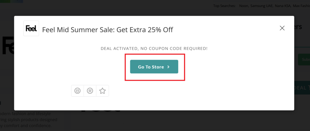 feel promo code