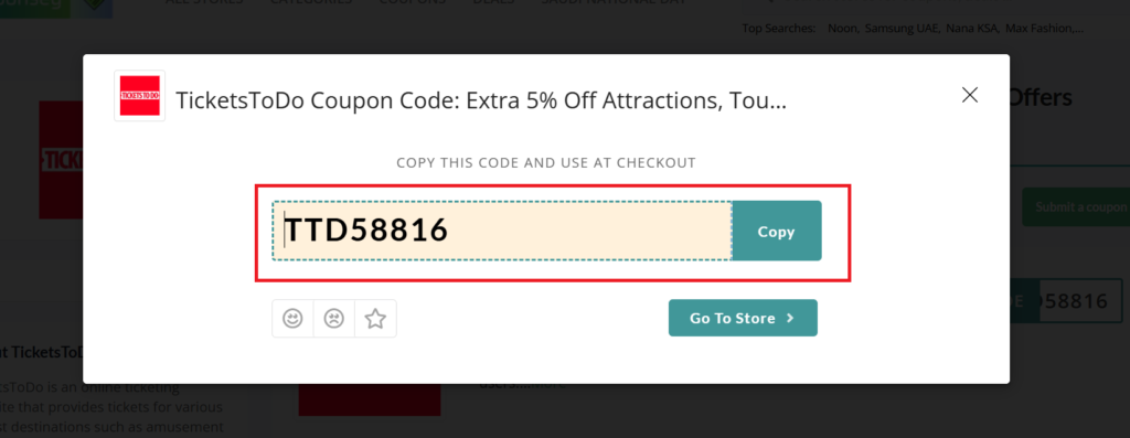 TicketsToDo Coupon Code