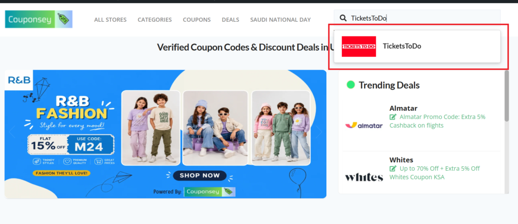 TicketsToDo Promo Code