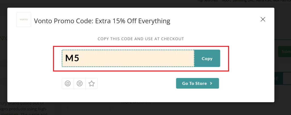 Vonto Promo code