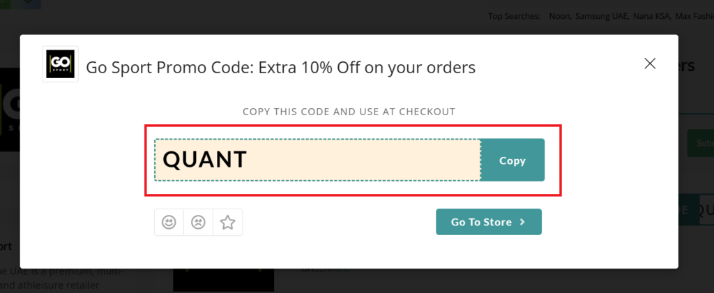 go sport promo code