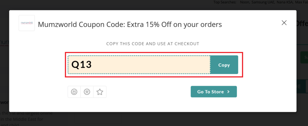mumzworld promo code